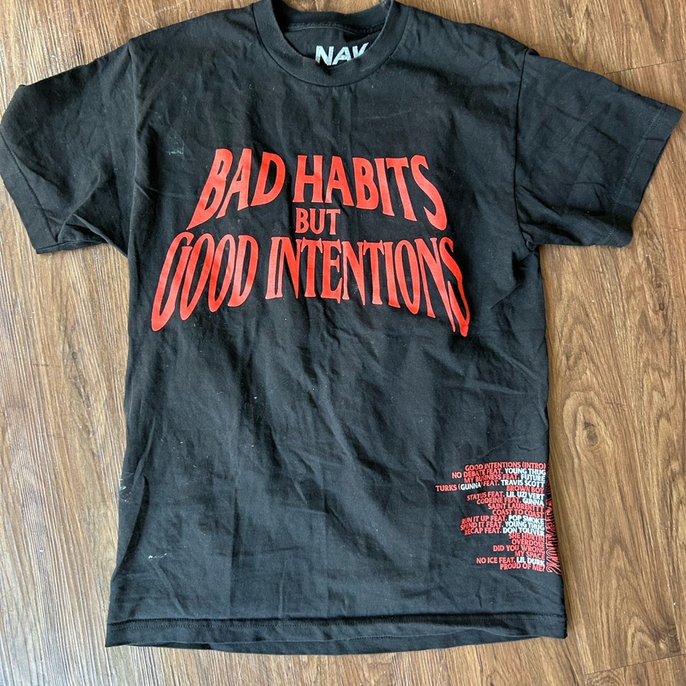 Nav x vlone bad habits tee